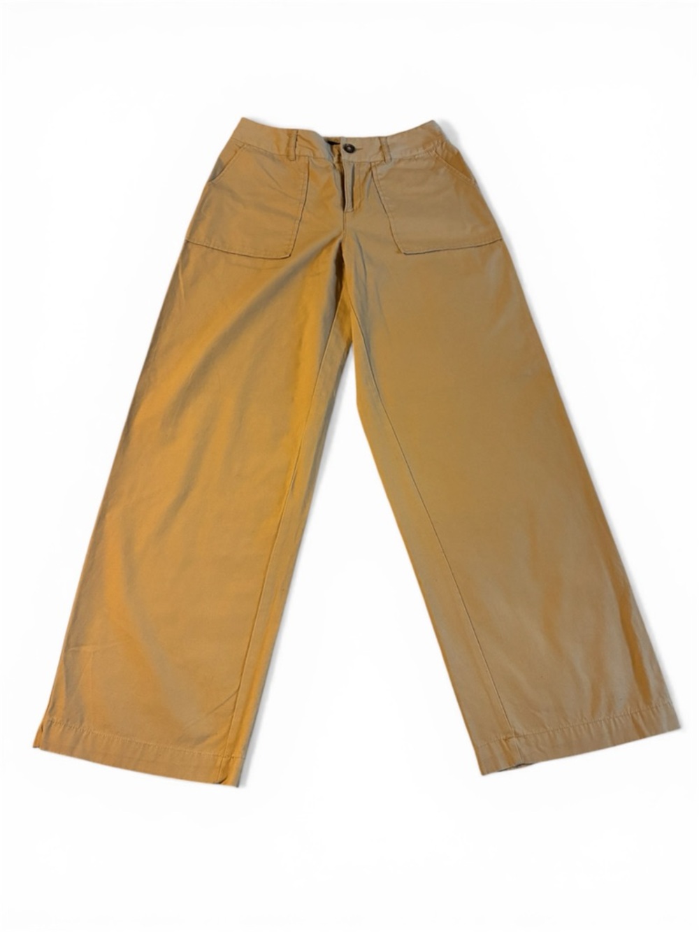 Who What Wear Wide-Leg Chinos in Tan